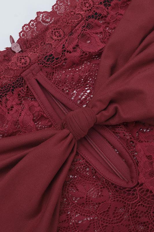 Jersey Splicing Lace Off-Shoulder Maxi Dress