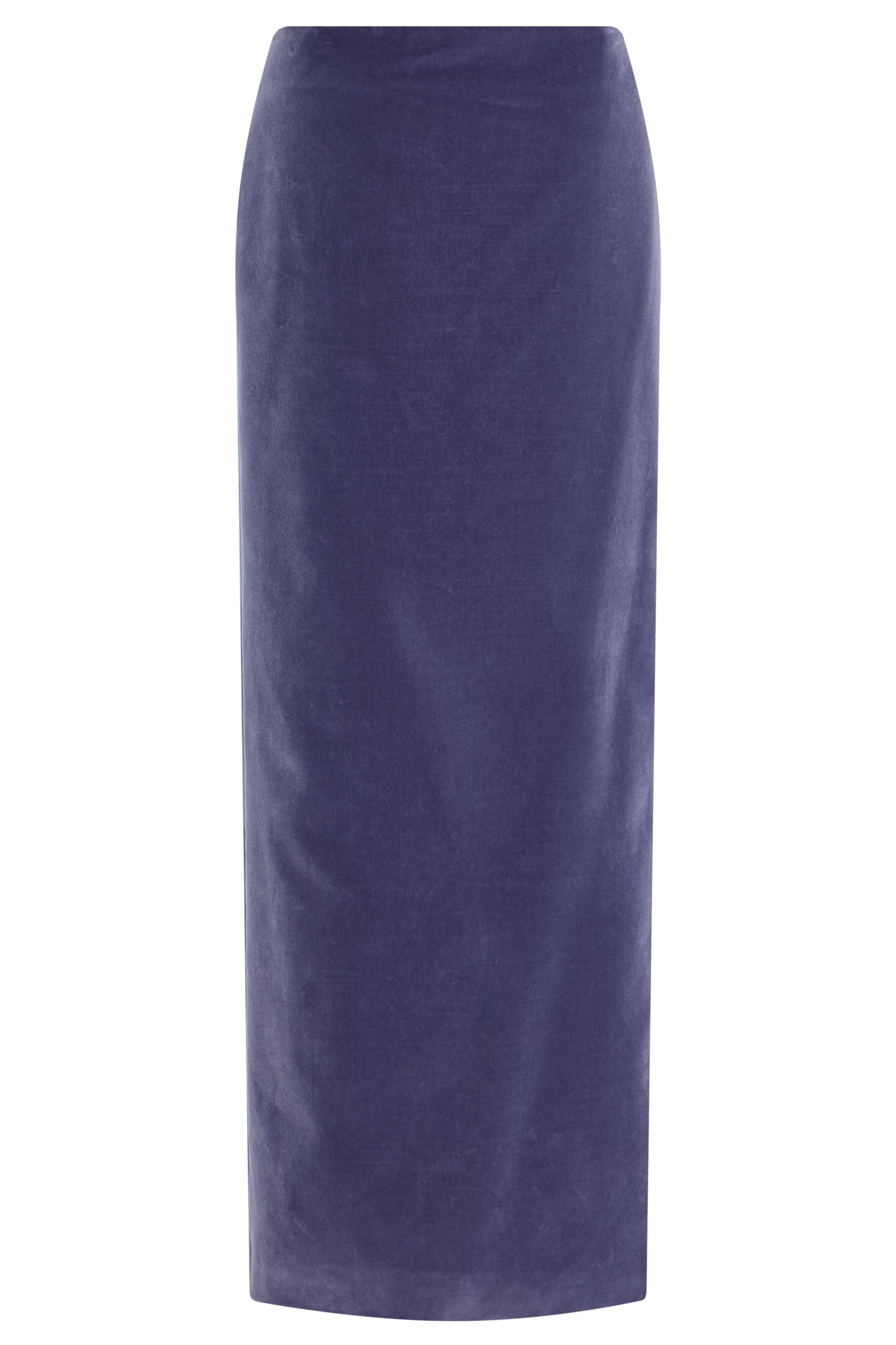 Velvet Pleated Off-Shoulder Top & Low Waist Maxi Skirt Set