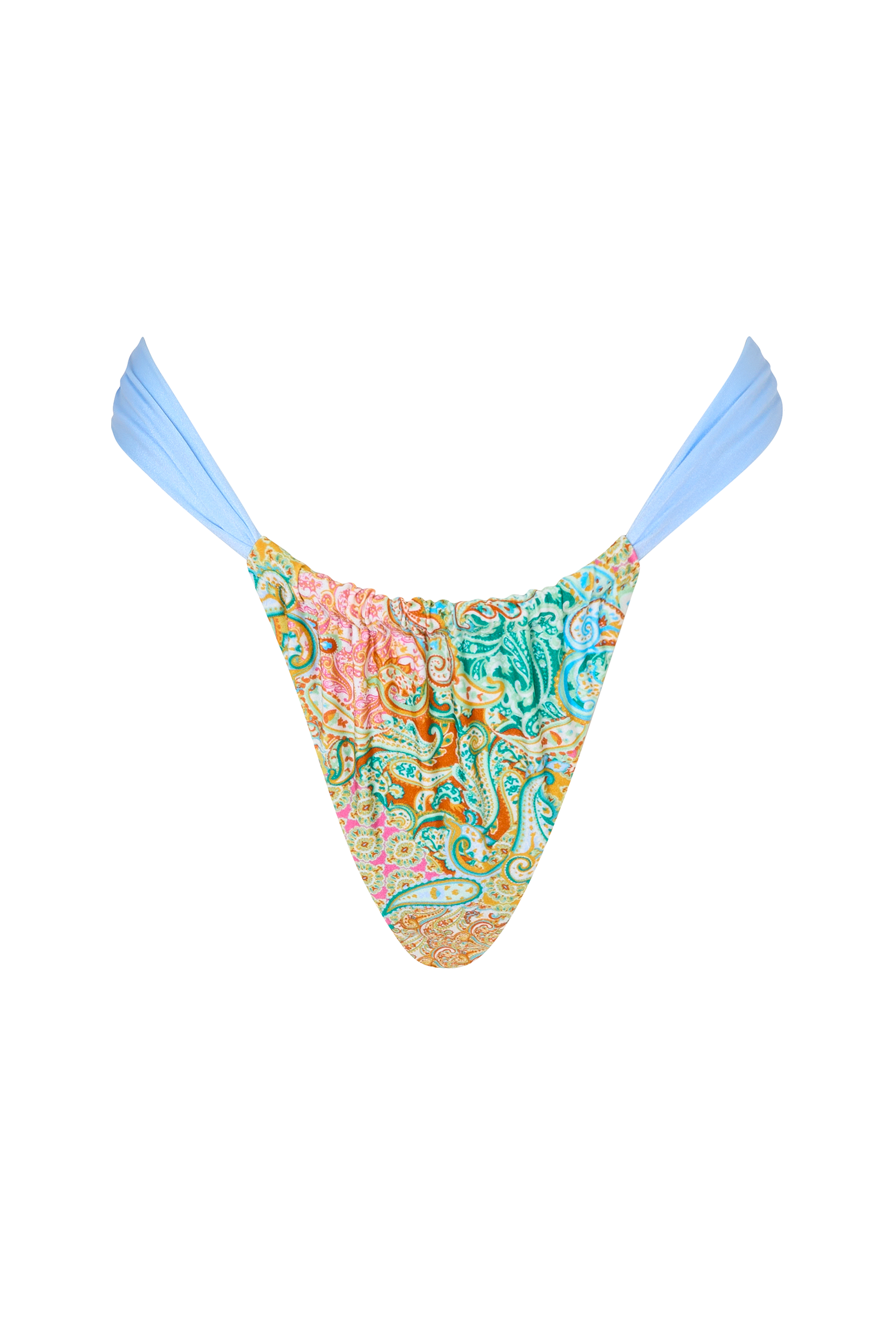 Paisley Print Halter Neck Bikini Three Piece Set