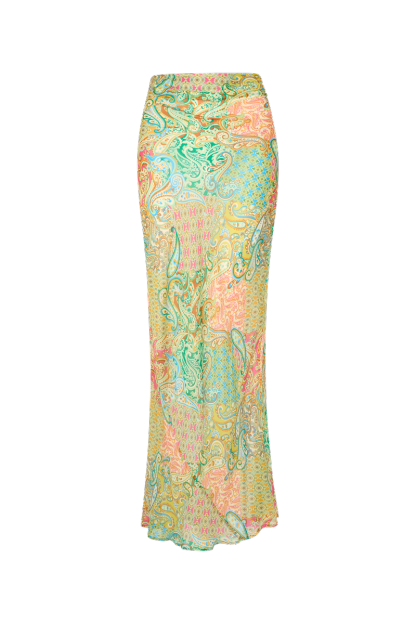 Paisley Print Halter Neck Bikini Three Piece Set