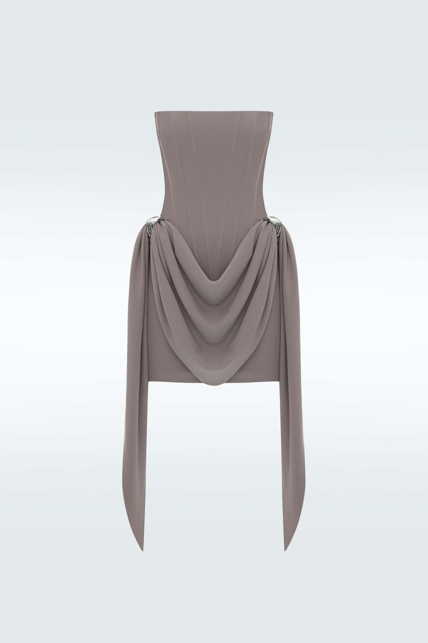 Corset Off Shoulder Draped Mini Dress