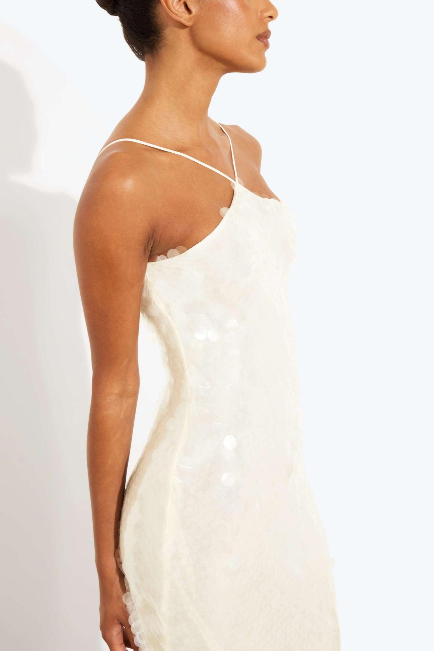 Sequin Halter Neck Sleeveless Maxi Dress