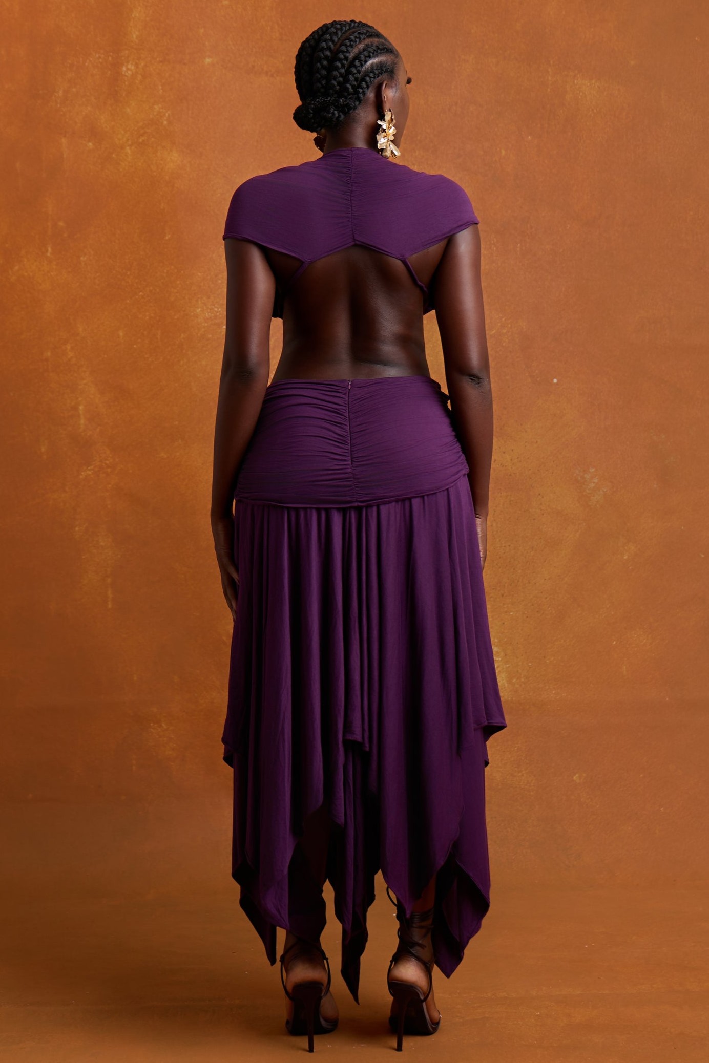 Jersey Cut-Out Sleeveless Maxi Dress