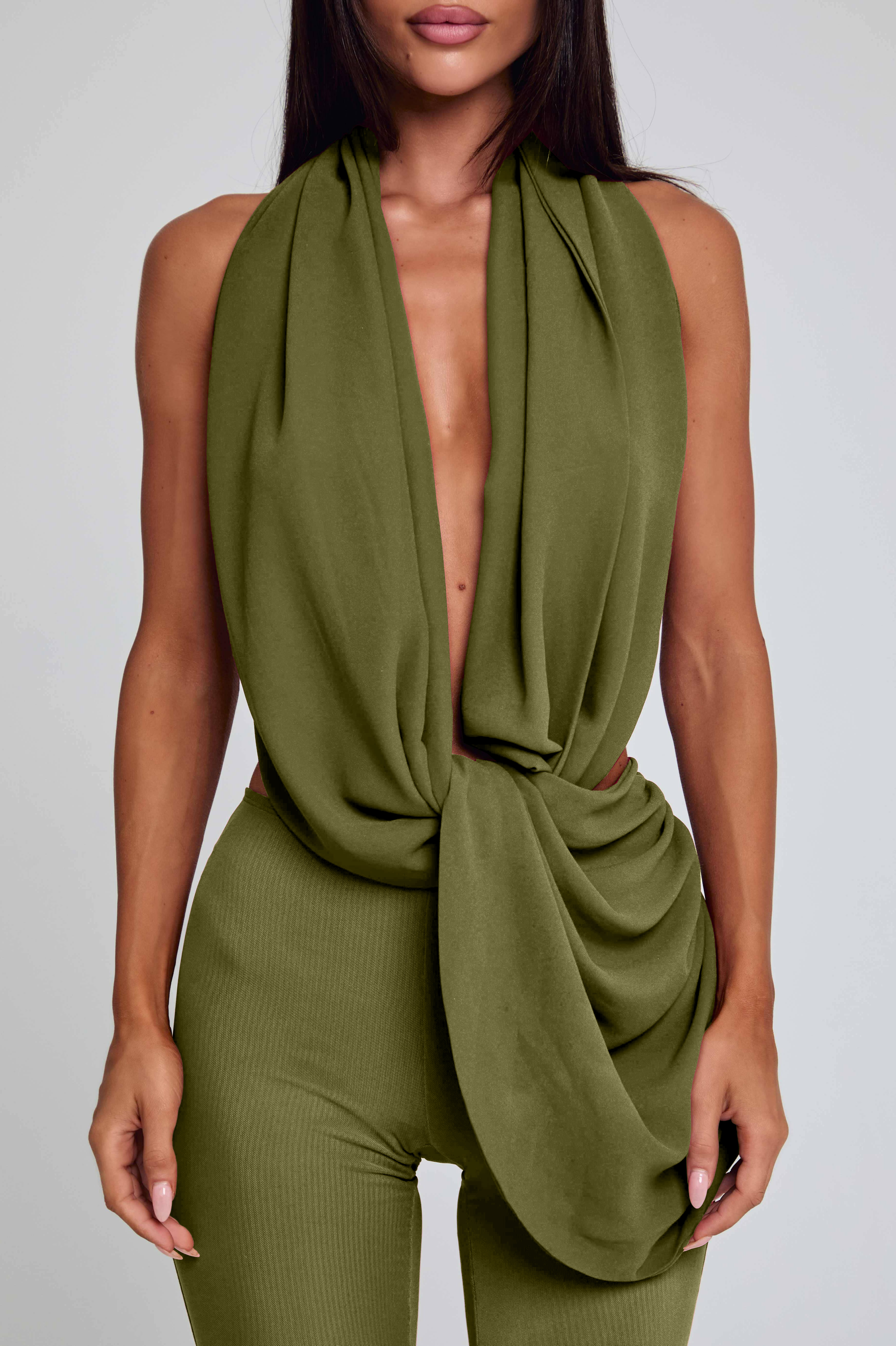 Solid Jersey Halter Neck Jumpsuit