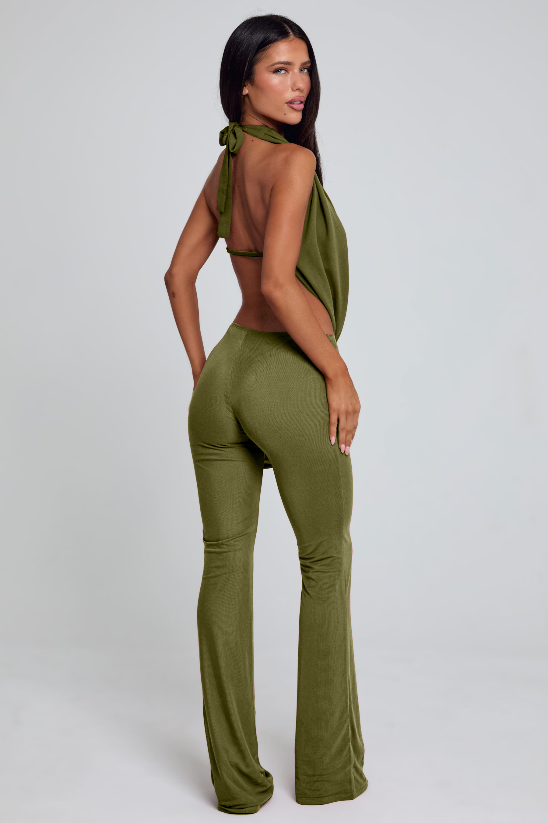 Solid Jersey Halter Neck Jumpsuit