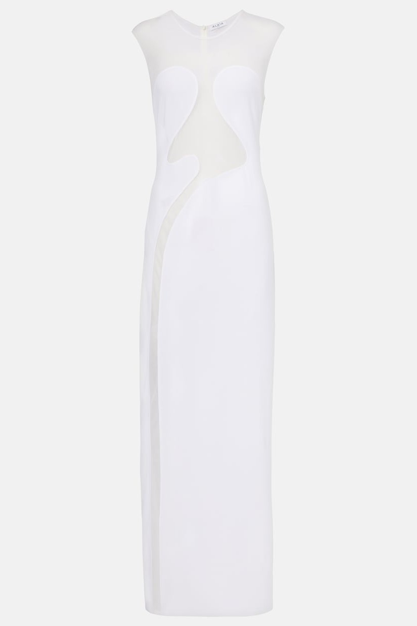 Bandage See-Through Sleeveless Maxi Dress