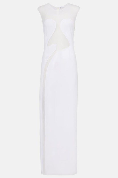 Bandage See-Through Sleeveless Maxi Dress