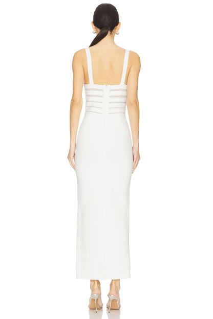 Bandage Crisscross Cutout Midi Dress