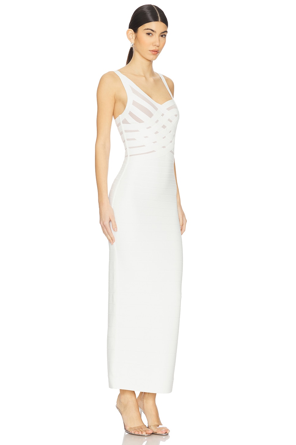 Bandage Crisscross Cutout Midi Dress