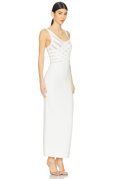 Bandage Crisscross Cutout Midi Dress