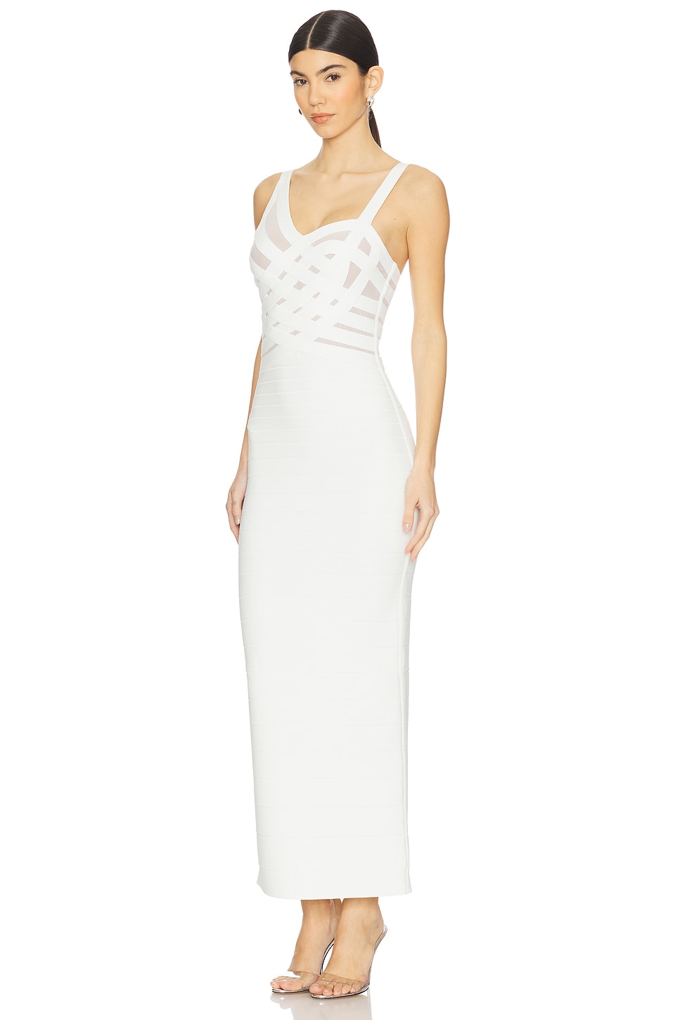 Bandage Crisscross Cutout Midi Dress