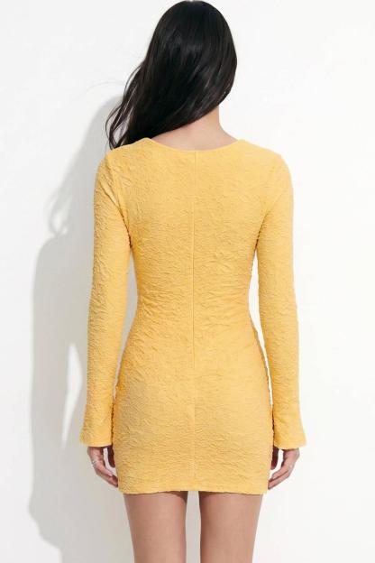Jersey Rivet Cut-Out Mini Dress