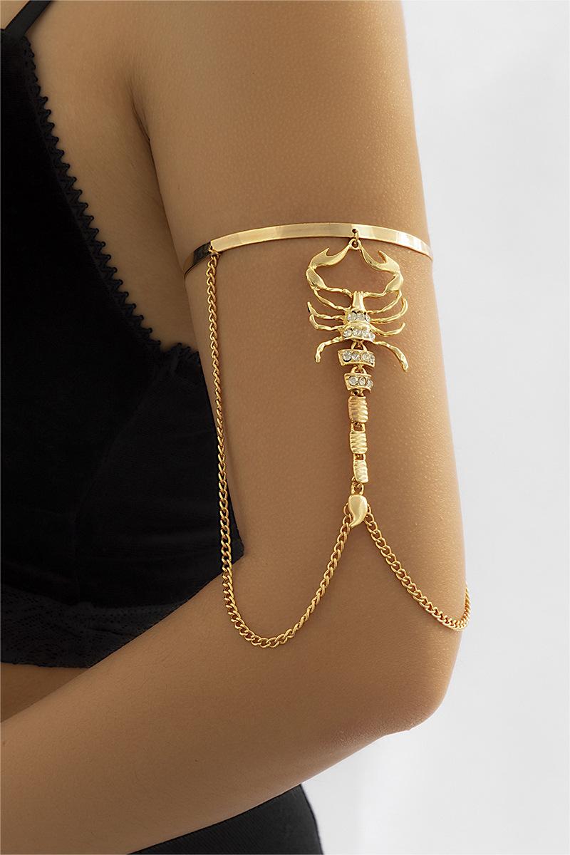 Rhinestone Metal Cuff Bracelet