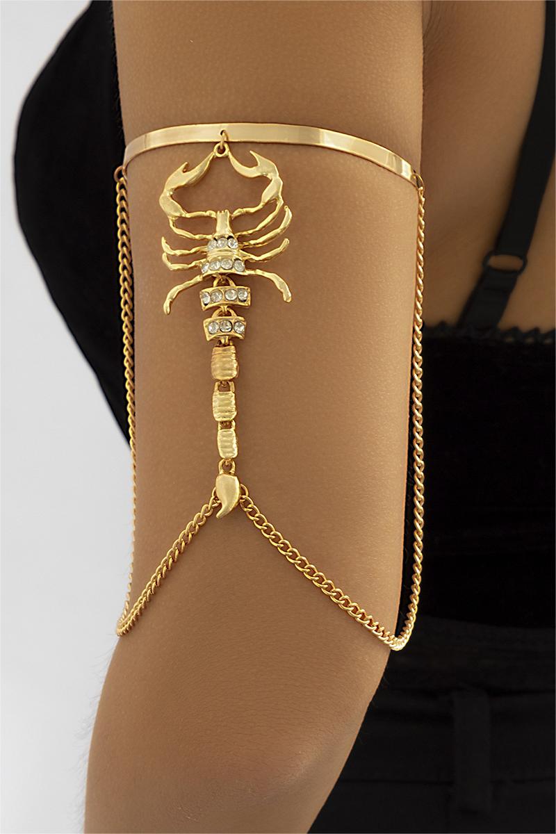 Rhinestone Metal Cuff Bracelet