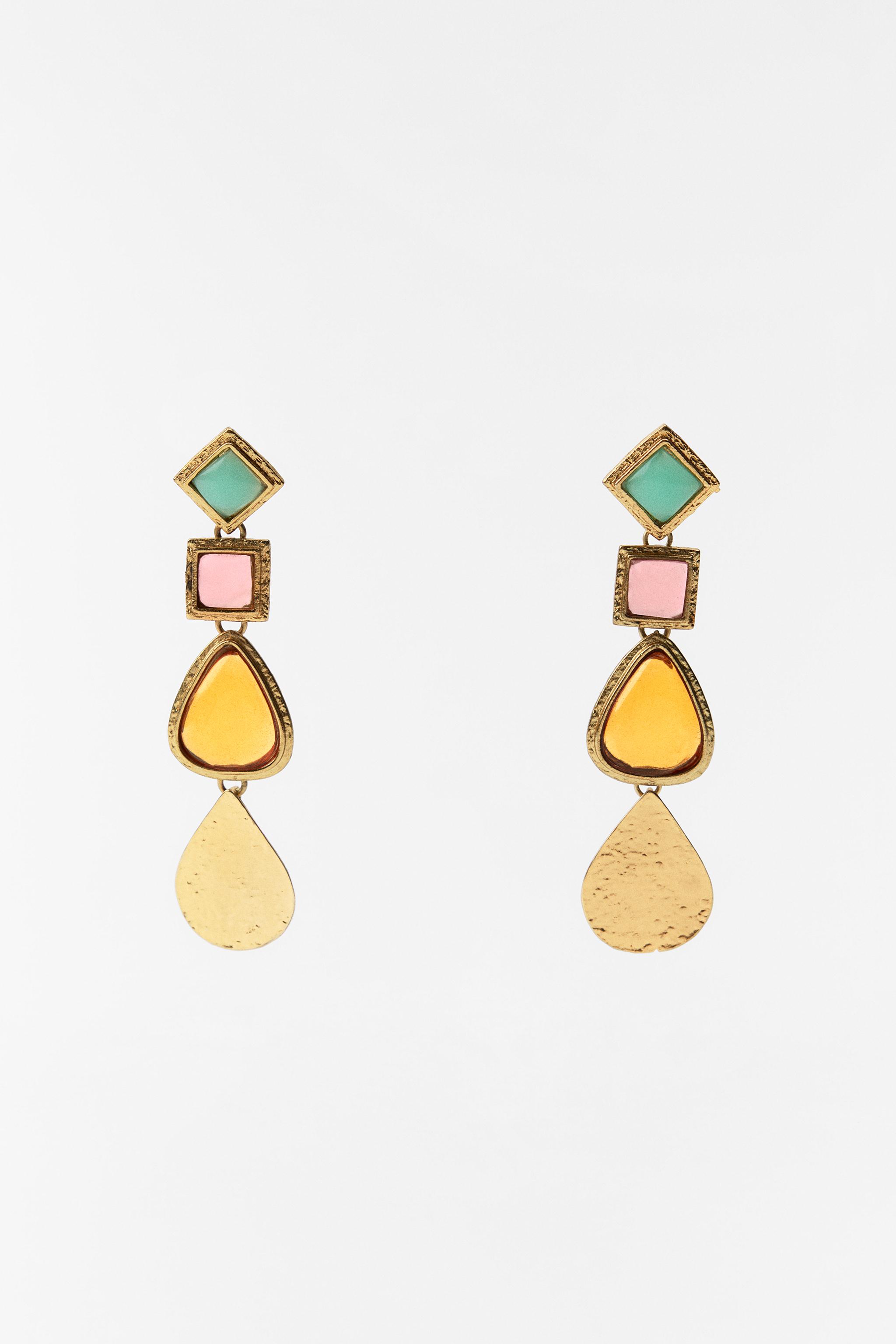 Resin Geometric Earrings