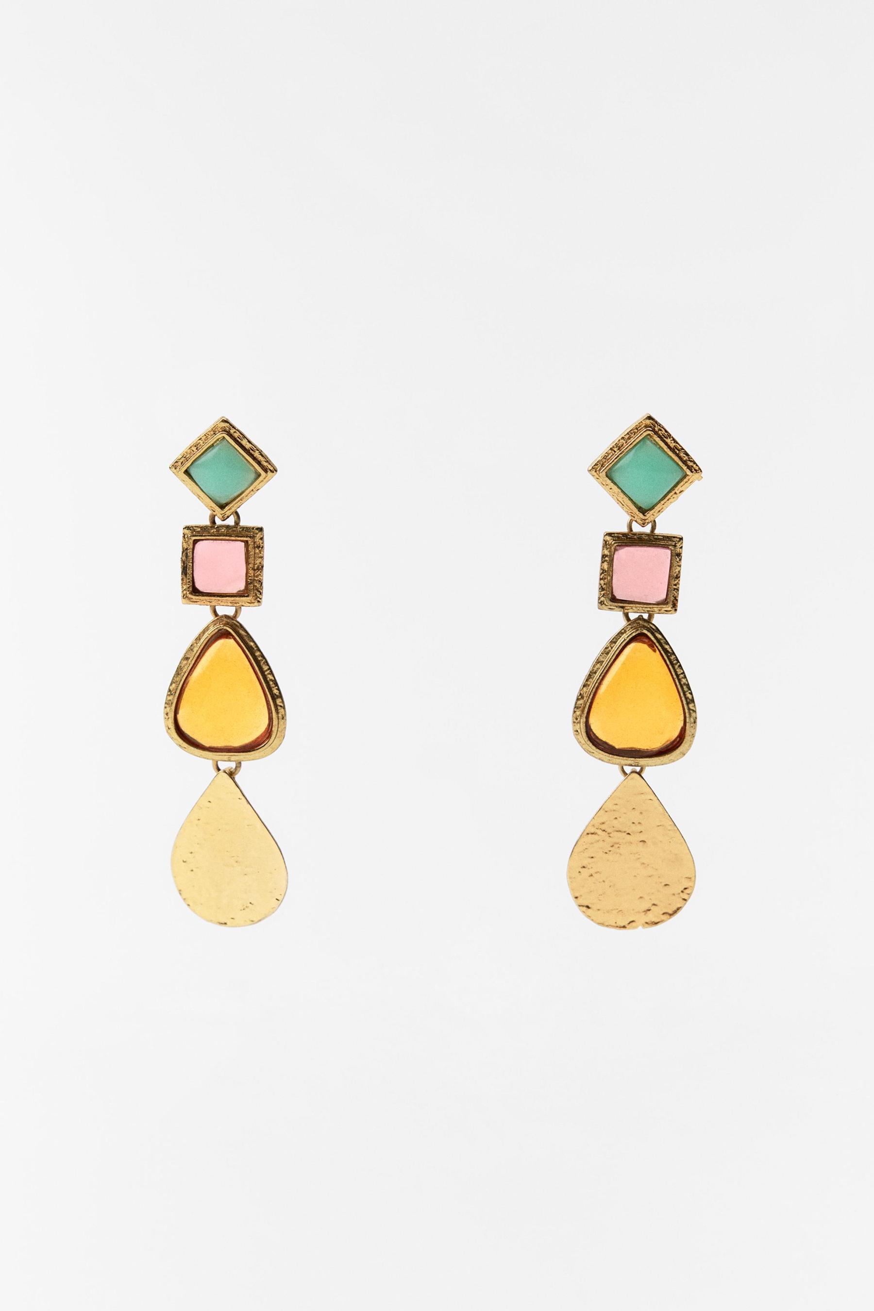 Resin Geometric Earrings