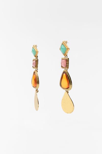 Resin Geometric Earrings