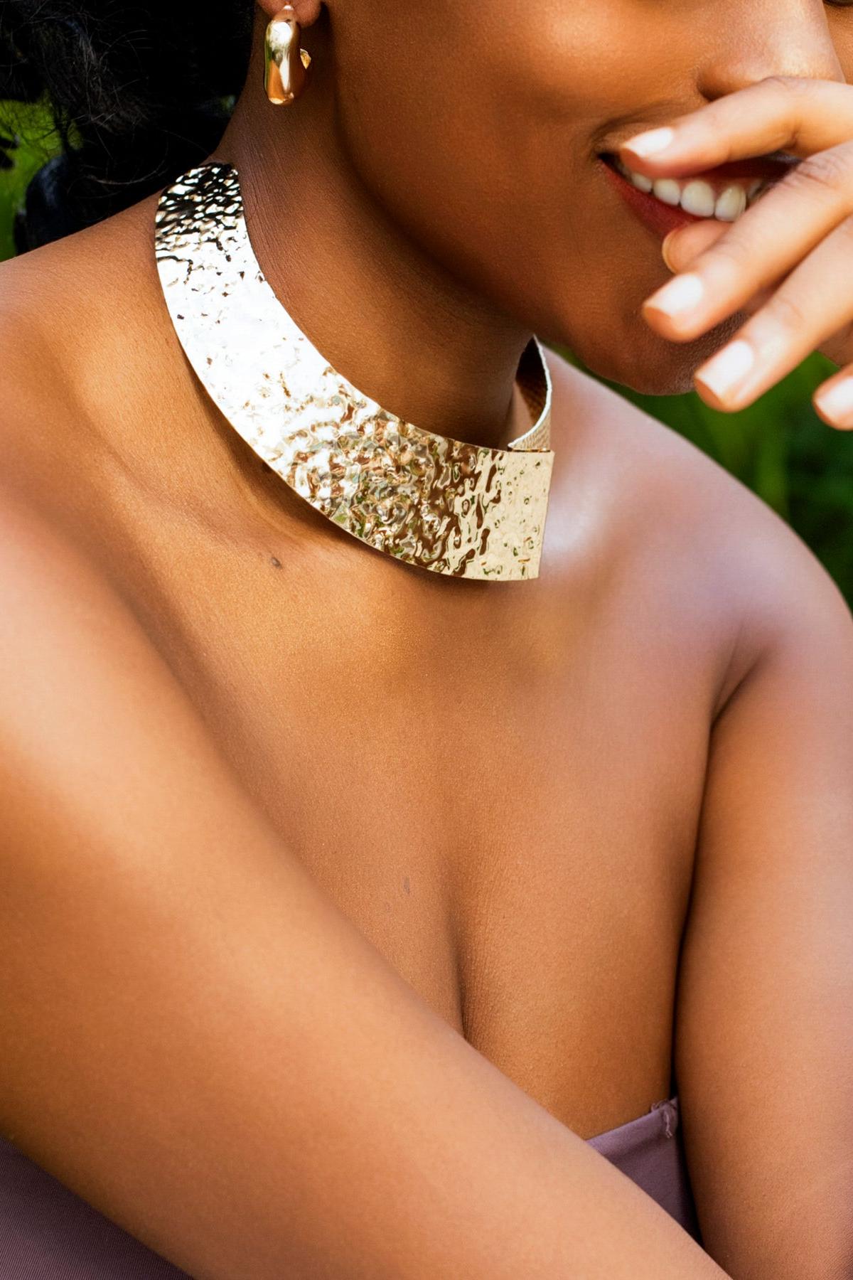 Metal Asymmetrical  Necklace