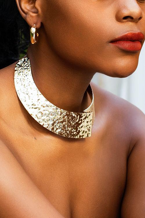 Metal Asymmetrical  Necklace