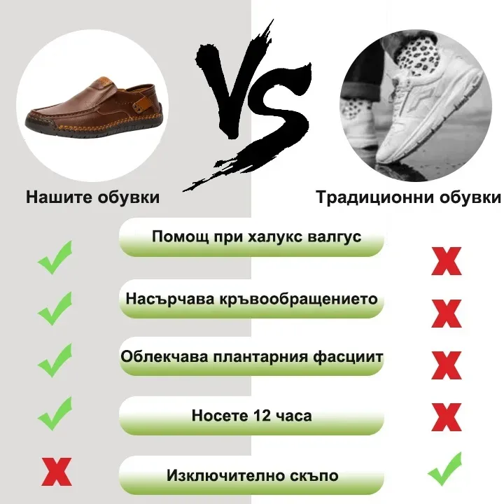 [60% отстъпка за ограничен период от време, не го пропускайте] Ергономичен дизайн – модерни, меки и удобни кожени обувки (по-удобни)