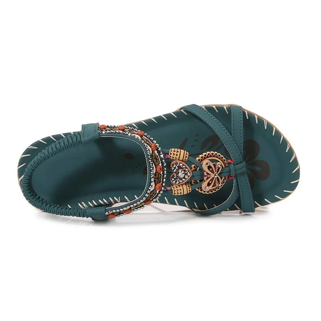 Zapatos planos retro casuales bohemios