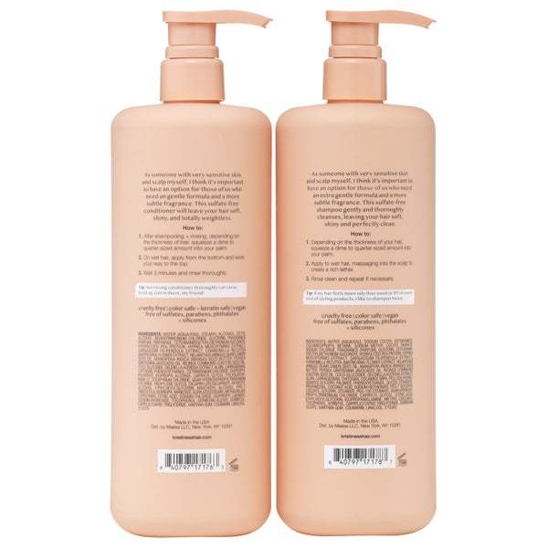 Kristin Ess Extra Gentle Shampoo and Conditioner, 28 fl oz, 2-pack