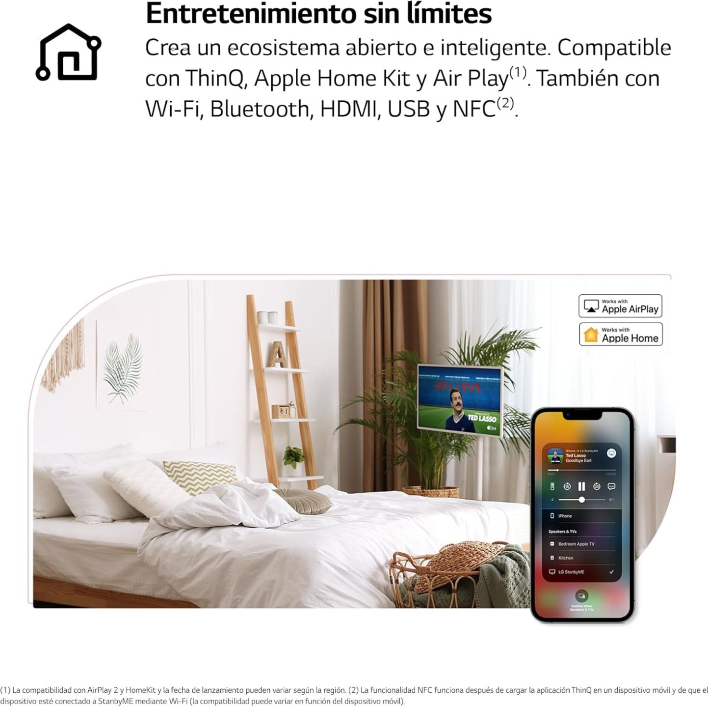 LG StanbyME 27” – El Smart TV portátil y táctil que se adapta a ti