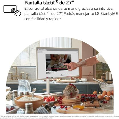 LG StanbyME 27” – El Smart TV portátil y táctil que se adapta a ti