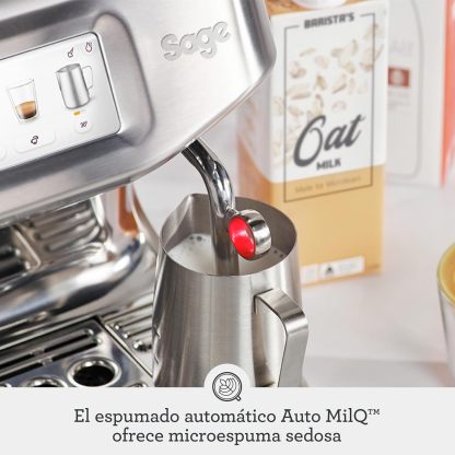 Sage Barista Touch Impress - Cafetera Profesional con Espumador de Leche Automático y Molinillo Incorporado, Acero Inoxidable