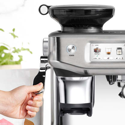 Sage Barista Touch Impress - Cafetera Profesional con Espumador de Leche Automático y Molinillo Incorporado, Acero Inoxidable