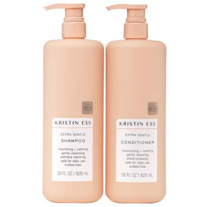 Kristin Ess Extra Gentle Shampoo and Conditioner, 28 fl oz, 2-pack