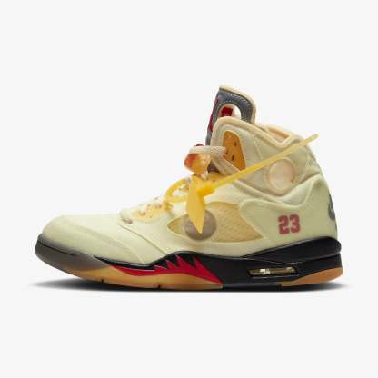 (Men's) Aithtr Jordthtan 5 Retro SP x Ofthtf-Whthtite 'Sail' (2020) DH8565-100