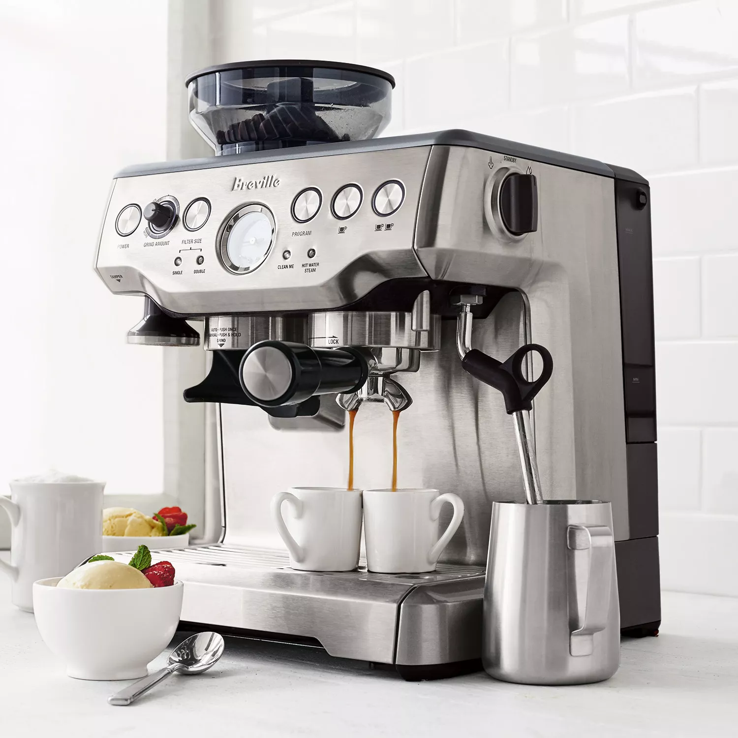 Brevthtille Barista Express Stainless Steel Espresso Machine