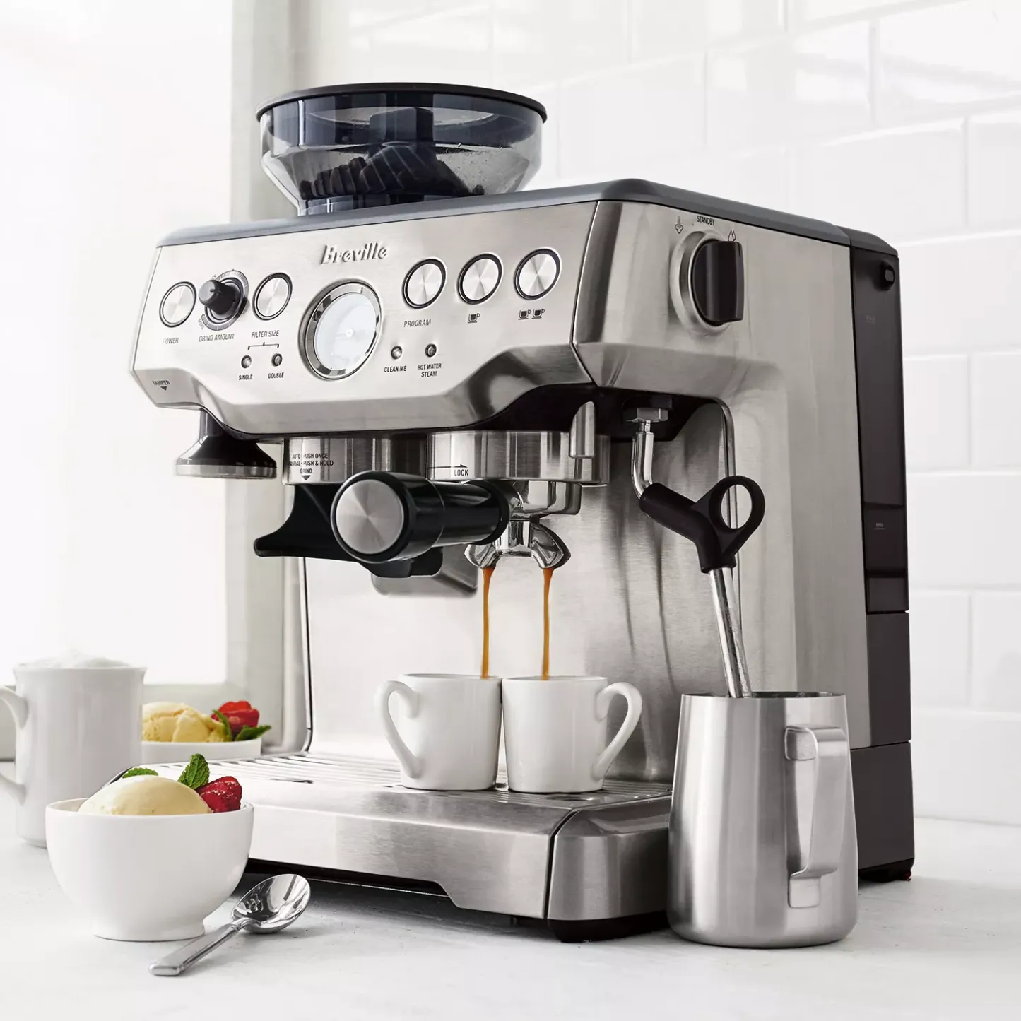 Brevthtille Barista Express Stainless Steel Espresso Machine