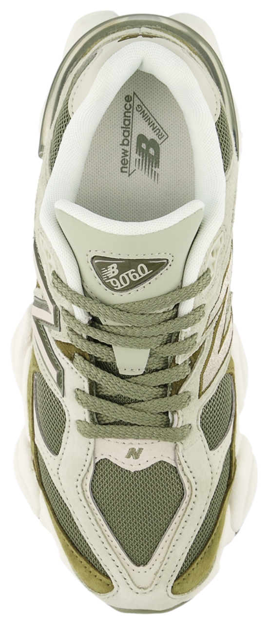 New Balance 9060 - White/Olivine/Dark Olivine - U90604A9 - View 3