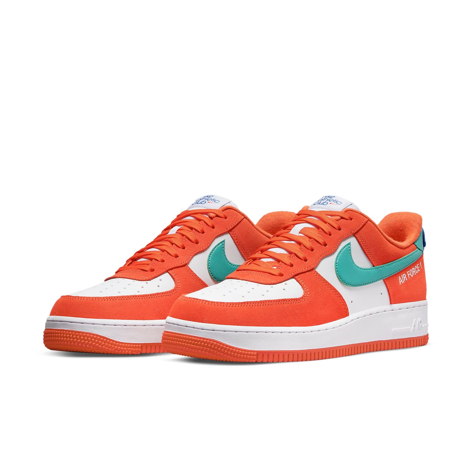Nithtke Athtir Forthtce 1 '07 LV8 'Athletic Club - Rush Orange Washed Teal' DH7568-800
