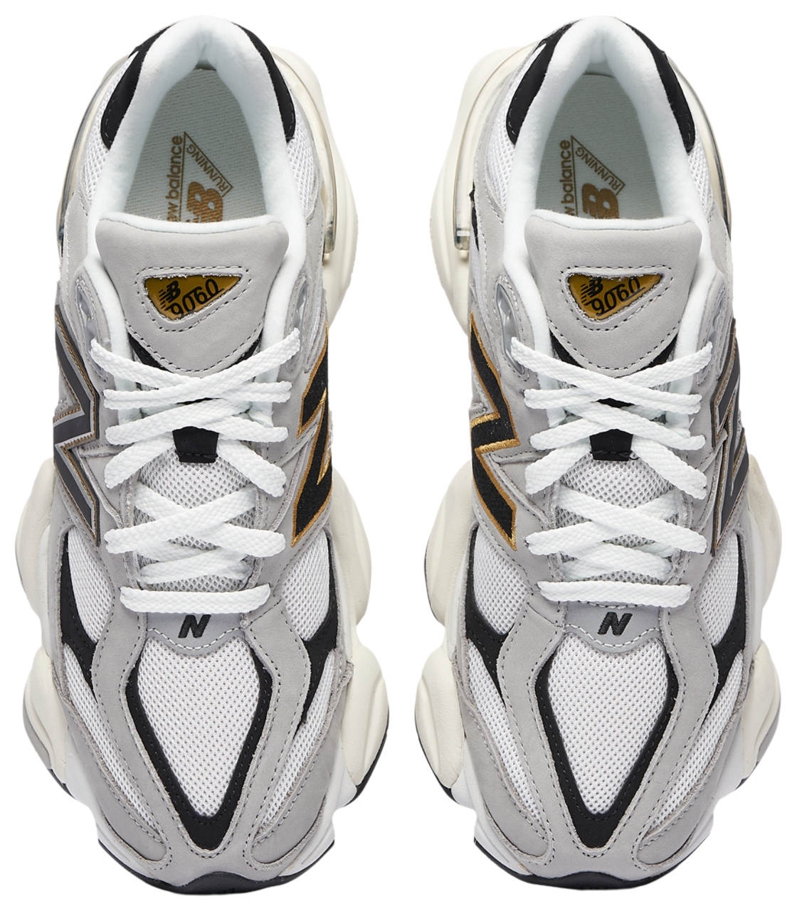 New Balance 9060 - Grey/Black/Gold - U90601TS - View 4