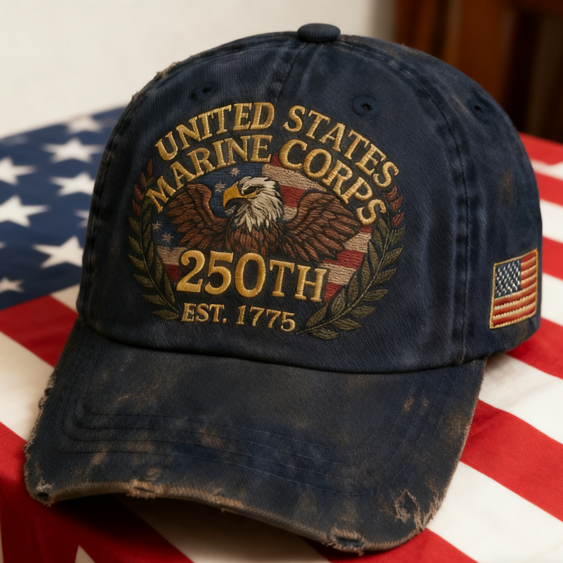 USMC 250th Anniversary Commemorative Hat – 1775–2025