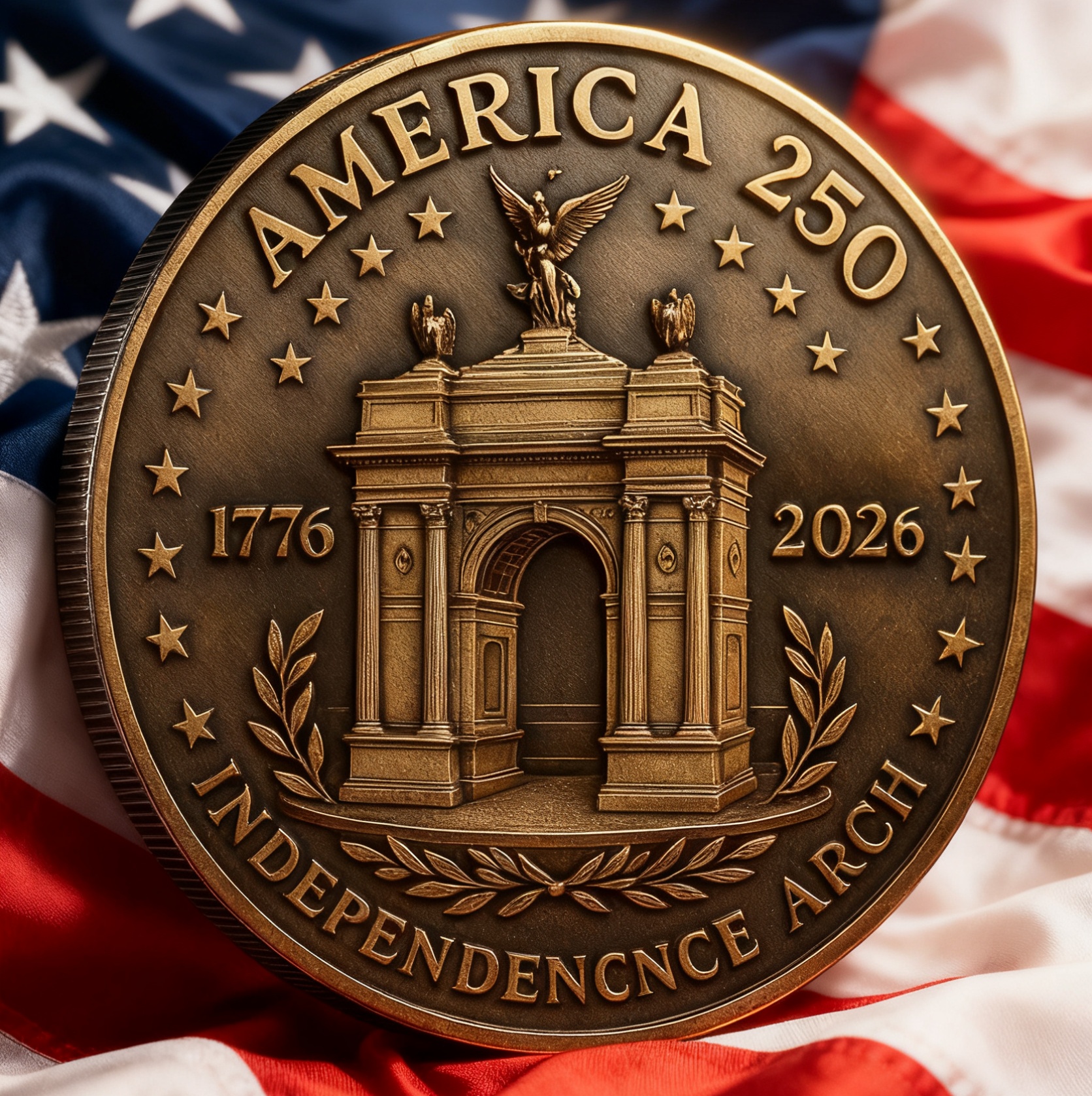 America 250th Independence Arch Commemorative Coin – 1776–2026