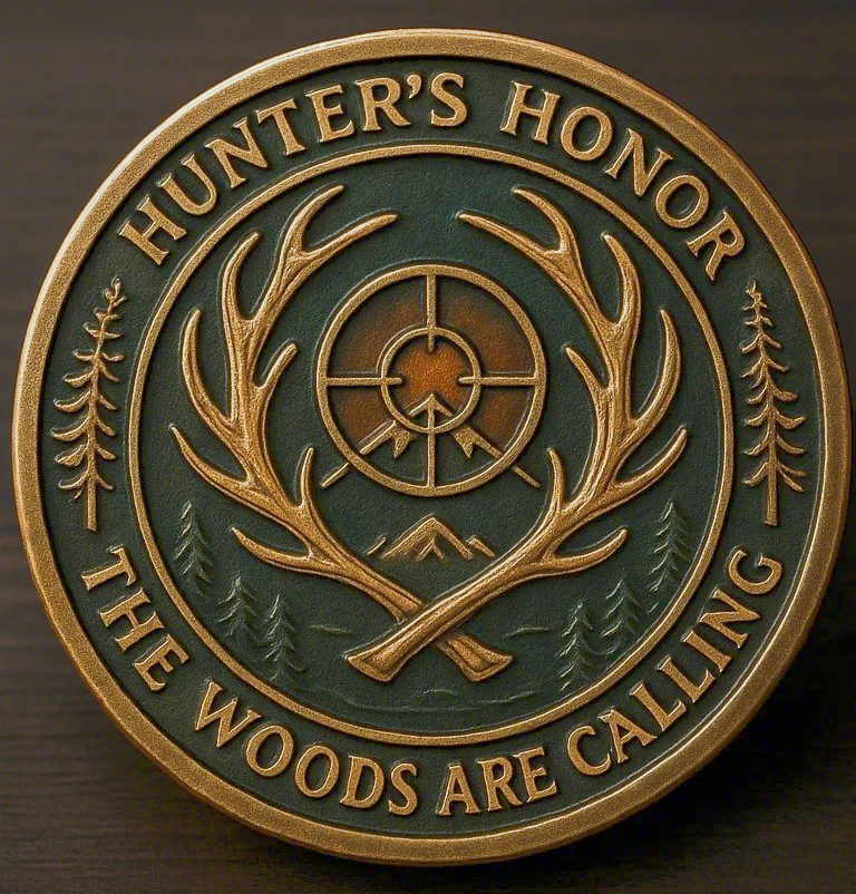 🦌 Hunter’s Honor Coin – The Woods Are Calling