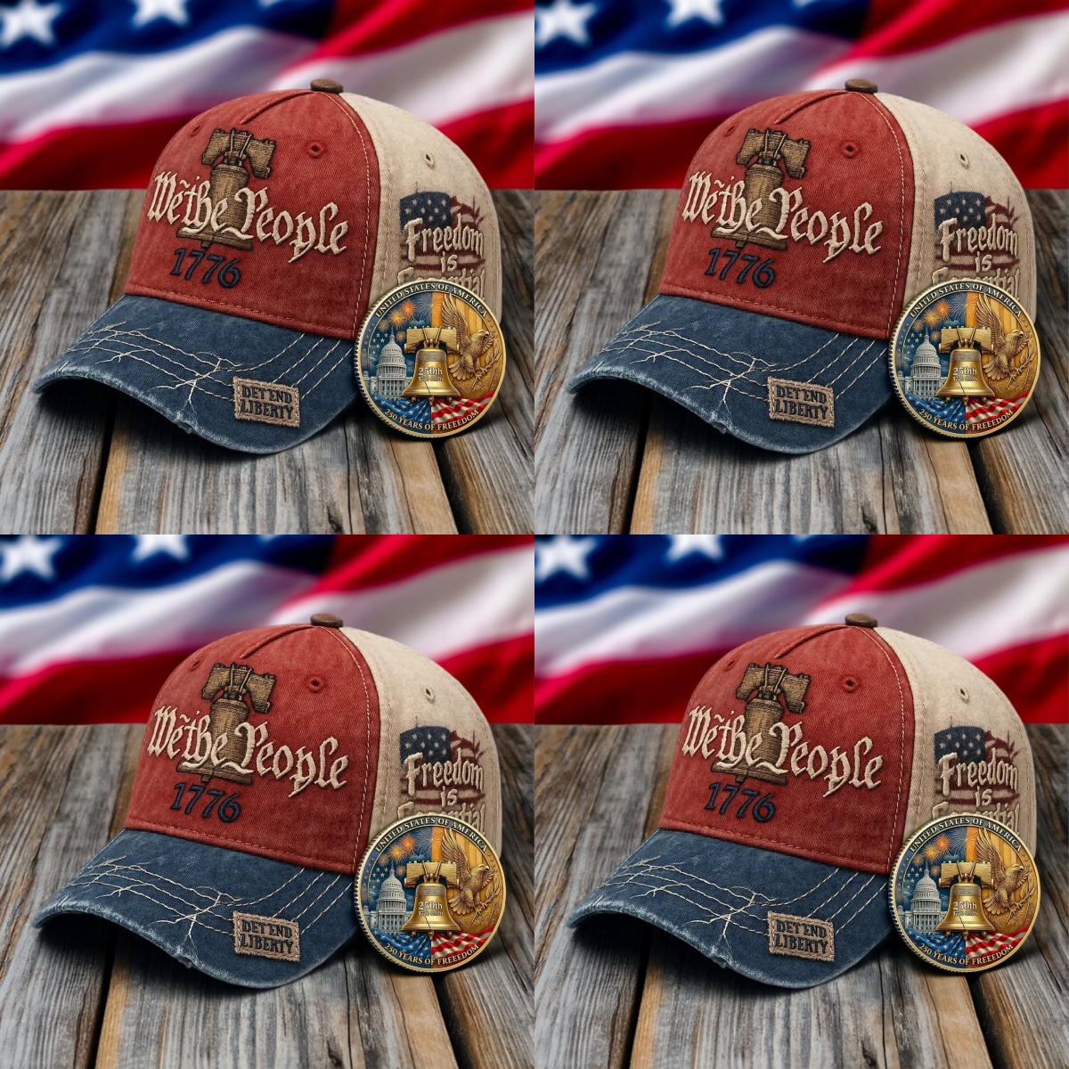 🔥🔥United States 250th Anniversary Cap🔥(Buy 1 Get 1 coin for free)