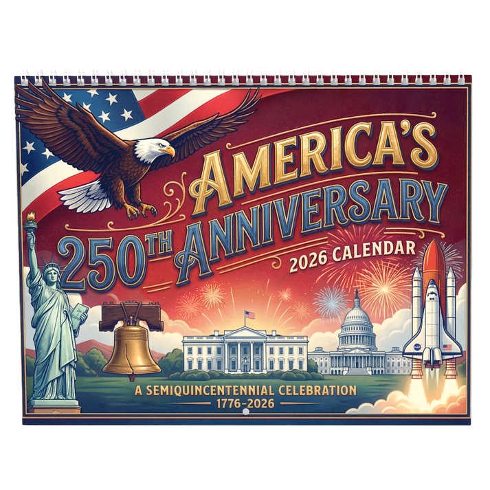 🏆New Year 60% OFF-🌟 America’s 250th Anniversary 2026 Patriotic Calendar 🌟