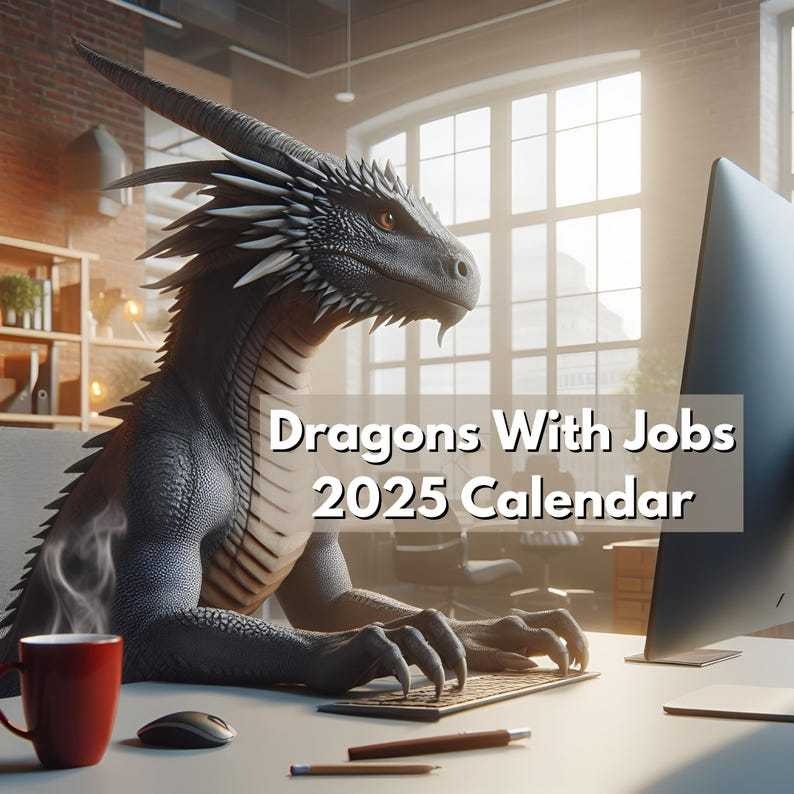 Christmas PreSale 49% OFF🐉Dragons With Jobs 2025 Calendar