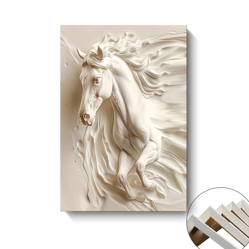 🔥Last Day promotion $95 OFF🔥 White Horse Three-dimensional painting🐴