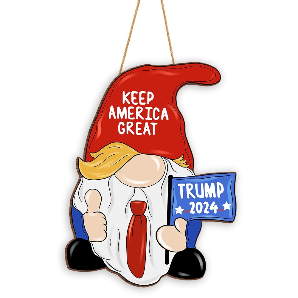 Idependence Day Gnome - Wooden Sign, Gift For 4th Of July