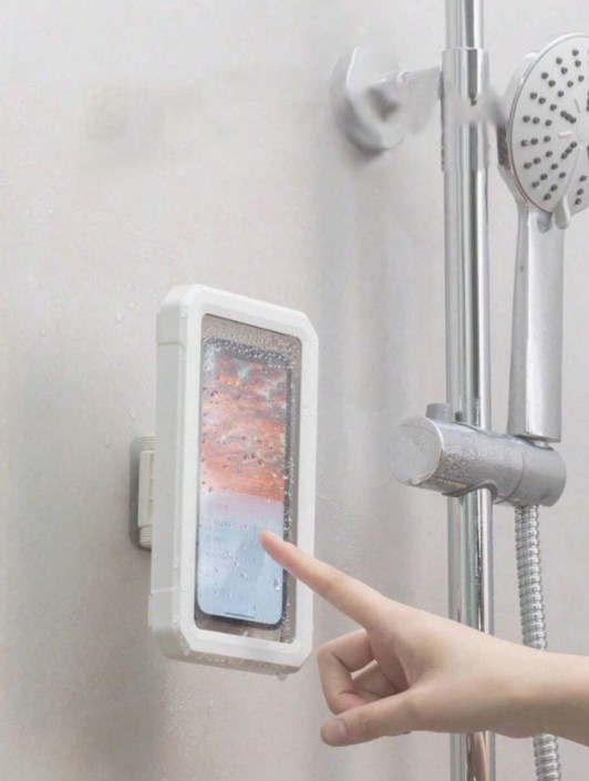  Bathroom Wall Mounted Waterproof Phone Case Universal for Mobile Phone Smartphone