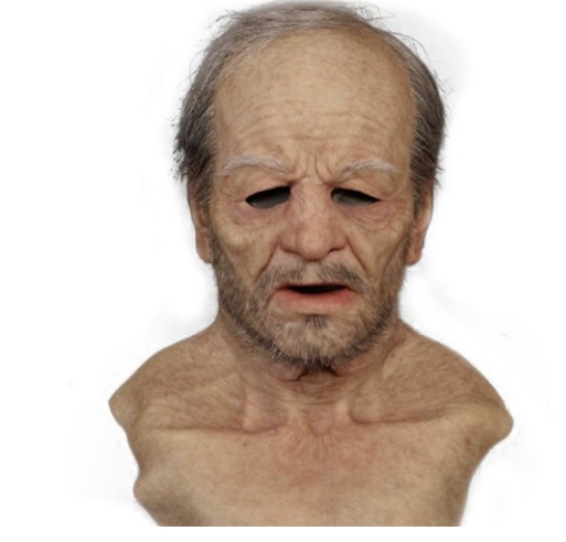 Halloween Fancy Dress Head for Masquerade Realistic Headgear, One Size