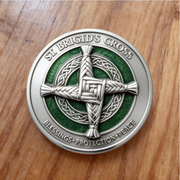 🎄Christmas Sale 50% OFF🔥🍀⭐ St. Patrick’s Day & St. Brigid’s Blessing Coin