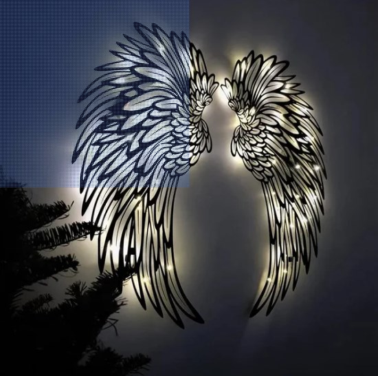❤️LAST DAY 49% OFF 🎁As a gift for your loved ones, This limited stock Angel Wings Metal Art will be perfect!💝