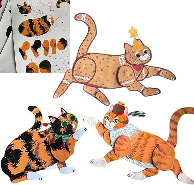 🐾 Posable Paper Pets & Dragons – DIY Origami Craft Kit